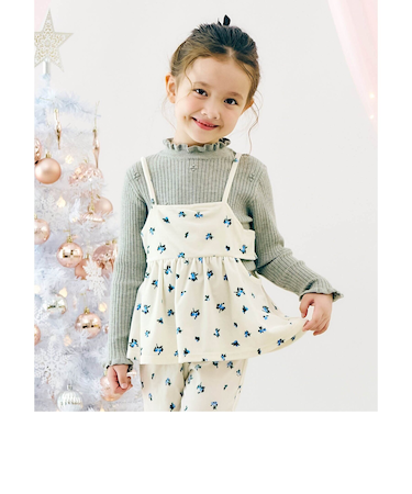 ベロアサイドオープンビスチェ