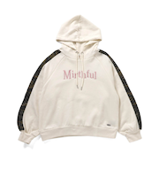 裏起毛迷彩切替フーディ