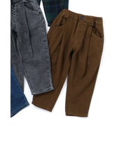 あったか裏起毛ワイドタックパンツ  10分丈