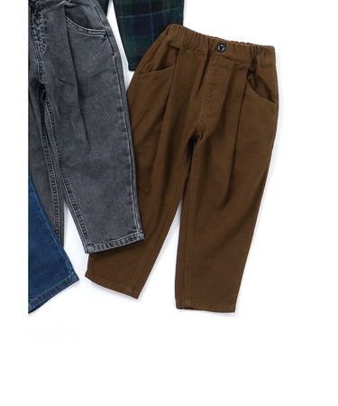 あったか裏起毛ワイドタックパンツ  10分丈