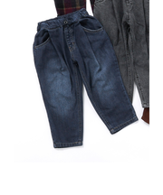 あったか裏起毛ワイドタックパンツ  10分丈