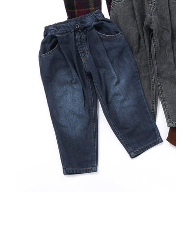 あったか裏起毛ワイドタックパンツ  10分丈