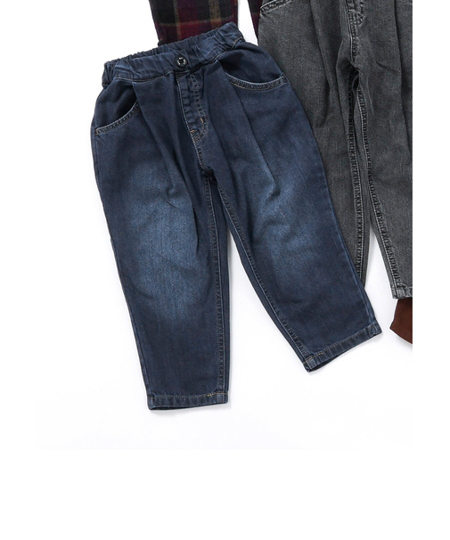 あったか裏起毛ワイドタックパンツ  10分丈