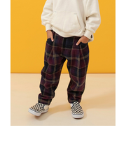 あったか裏起毛ワイドタックパンツ  10分丈