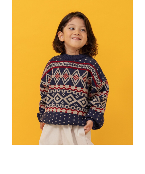 【リンク】総柄バリエーションニット