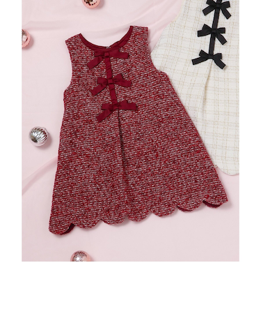 ツイードリボンジャンスカ_アプレレクールマシェリ