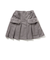エコファーフラッププリーツスカート