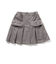 エコファーフラッププリーツスカート