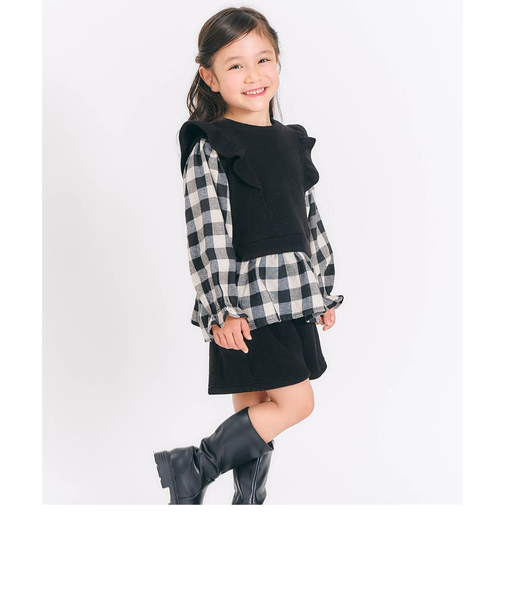 ベストドッキングトップス＆ショートパンツセット  ショート丈