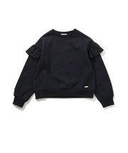 裏起毛肩フリルトレーナー