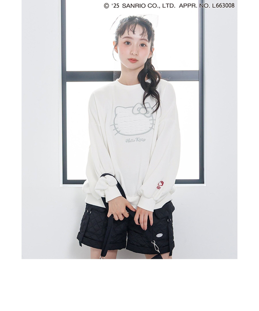 【ハローキティ】裏起毛BIGトレーナー