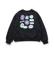 裏起毛バックワッペントレーナー