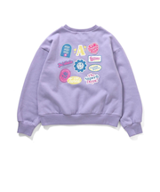 裏起毛バックワッペントレーナー