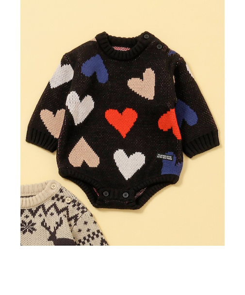 【リンク】総柄バリエーションニットボディオール