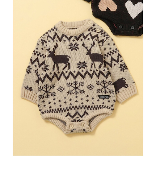 【リンク】総柄バリエーションニットボディオール