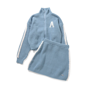 シャギーラインニットセットアップ