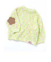 ミックスカラー肘パッチ スペシャルニット