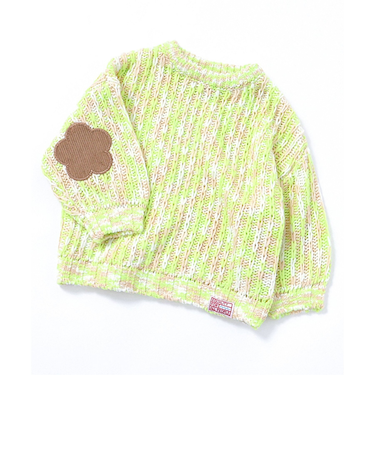 ミックスカラー肘パッチ スペシャルニット