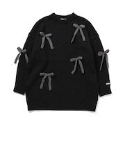 ニットりぼんミニワンピ