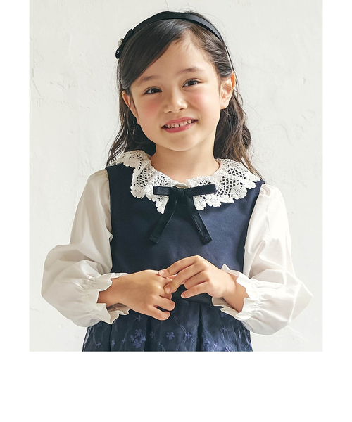 リボンレース衿ブラウス レース衿リボンブラウス｜エフオーオンラインストアの通販｜&mall