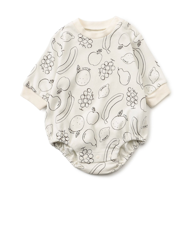 フルーツ柄ボディスーツ