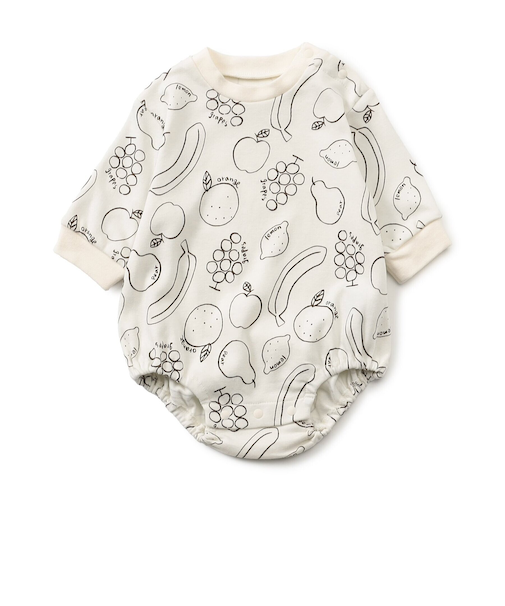 フルーツ柄ボディスーツ