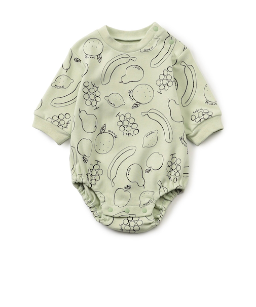 フルーツ柄ボディスーツ