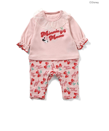 【リンク】ディズニーキャラクター ミニーマウス カバーオール