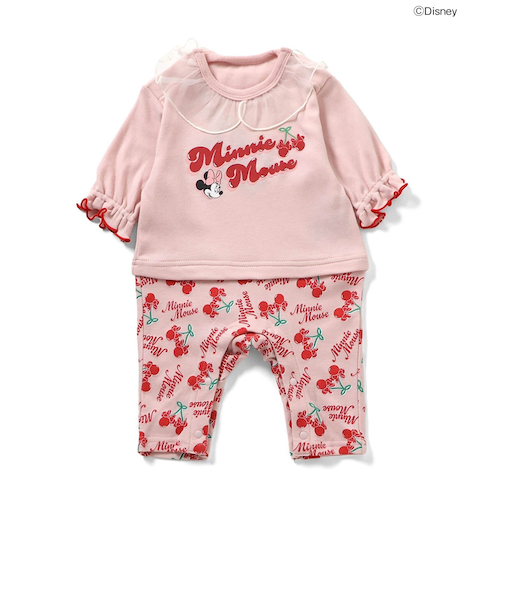 【リンク】ディズニーキャラクター ミニーマウス カバーオール