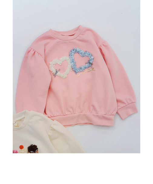 3柄GIRLS立体モチーフトレーナー