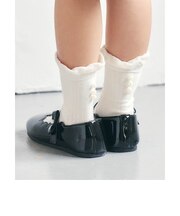 パール付きクルーソックス