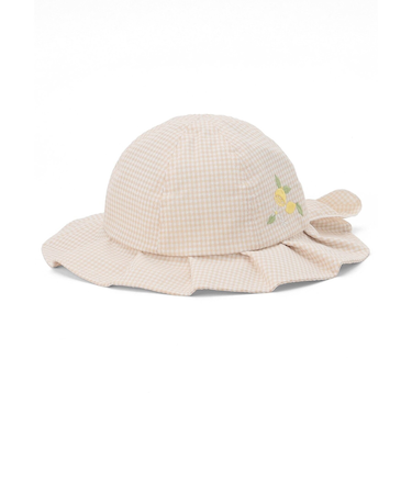 フルーツワンポイント刺しゅう日よけベビーハット