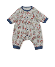 【リンク】ポップコーン柄カバーオール