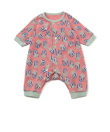 【リンク】ポップコーン柄カバーオール