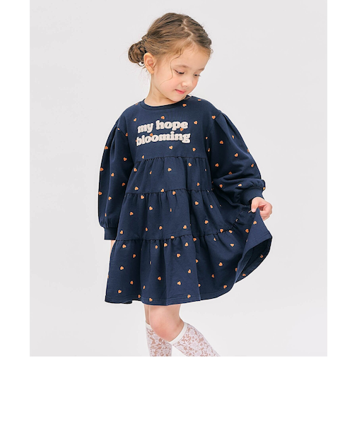 ティアードロゴワンピース