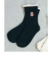 tiny bear レースフリルソックス