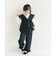 バックリボンフリルベスト＆フリルパンツ2Pセット  10分丈