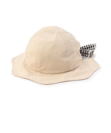 日よけ付きリボンハット