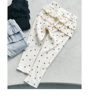 後ろフリルレギンス/7days Style pants  10分丈