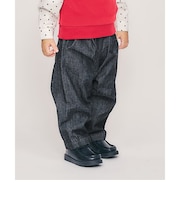 バレルレッグタックパンツ