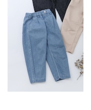 バレルレッグタックパンツ