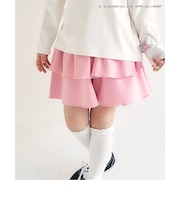 WEB限定 カットソーフリルキュロット