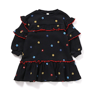 ワッフルメニーフリルワンピース