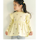 総柄刺繍ペプラムフリルトップス