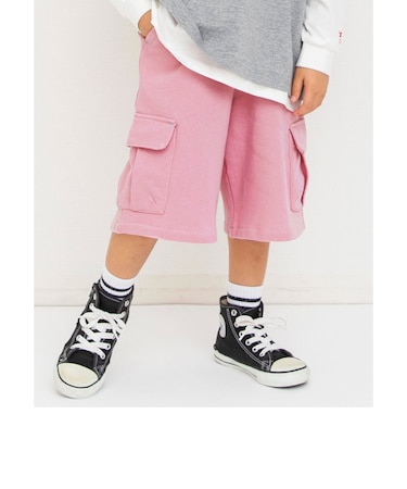 ワイドカットカーゴパンツ  6分丈