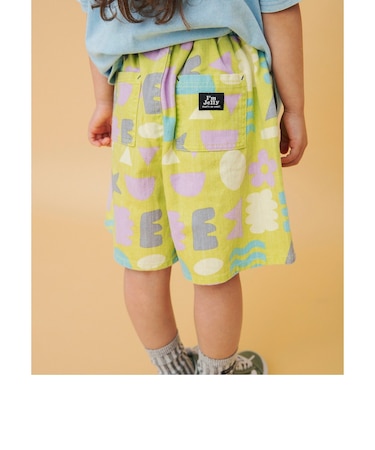 I'm Jelly 総柄加工ハーフパンツ