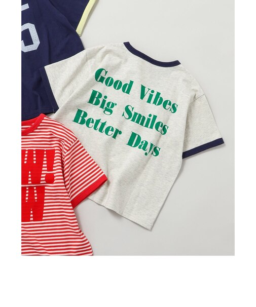 【リンク】リンガー配色3柄ロゴTシャツ