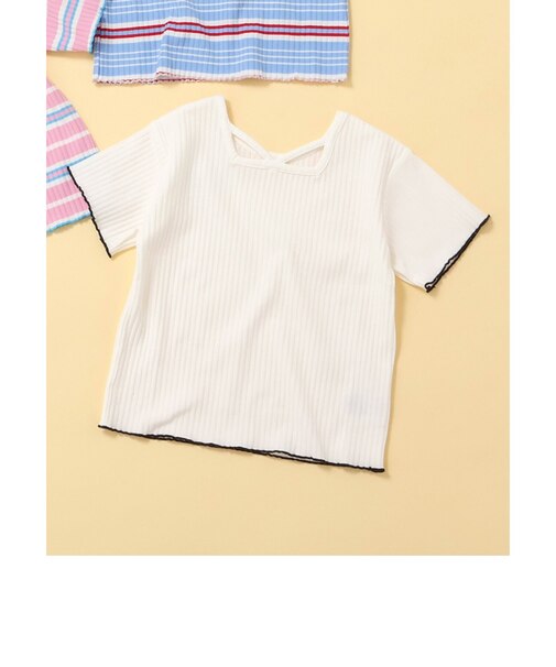 【リンク】前後どっちも着れる　メロウリブTシャツ