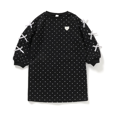 袖リボンワンピース