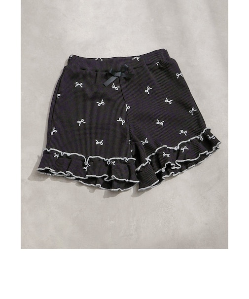WEB限定 ワッフルショートパンツ  ショート丈